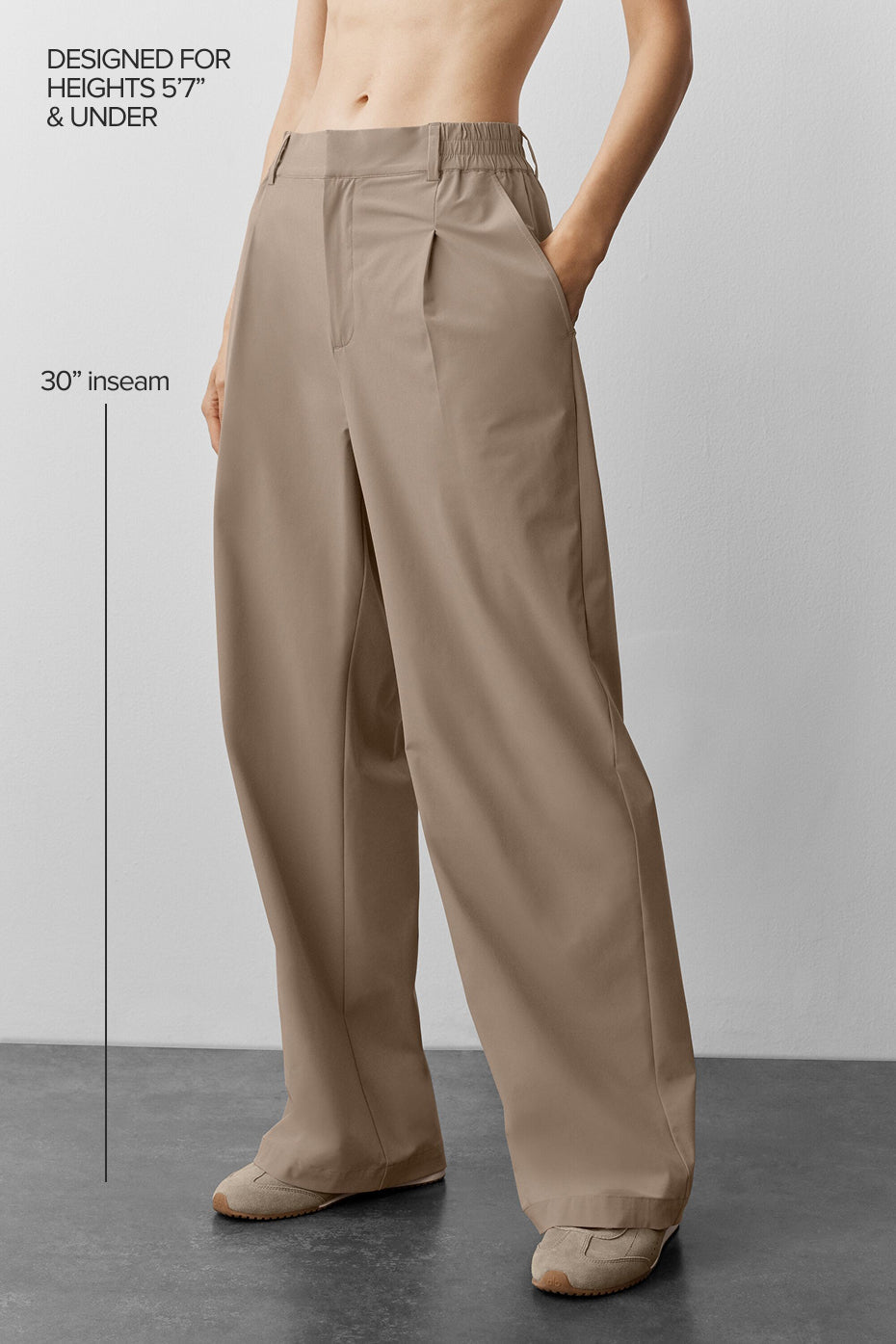 High-Waist Pursuit Trouser (Regular) - Gravel — photo 2
