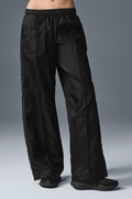 Afterglow Wide Leg Track Pant - Black — photo 1