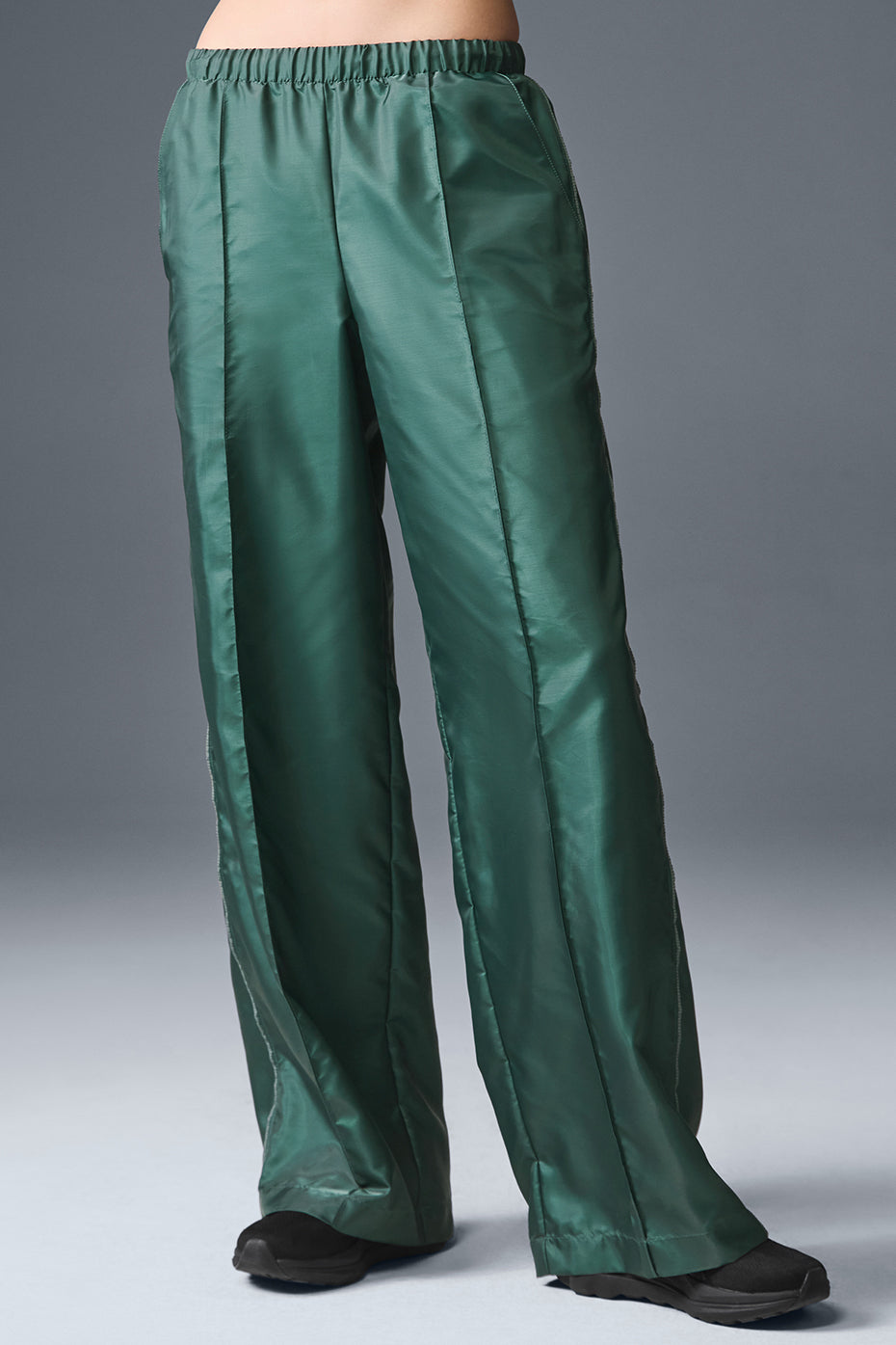 Afterglow Wide Leg Track Pant - Winter Ivy — photo 1