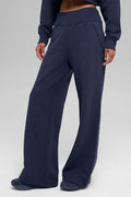 Serenity Wide Leg Sweatpant - Navy — photo 1