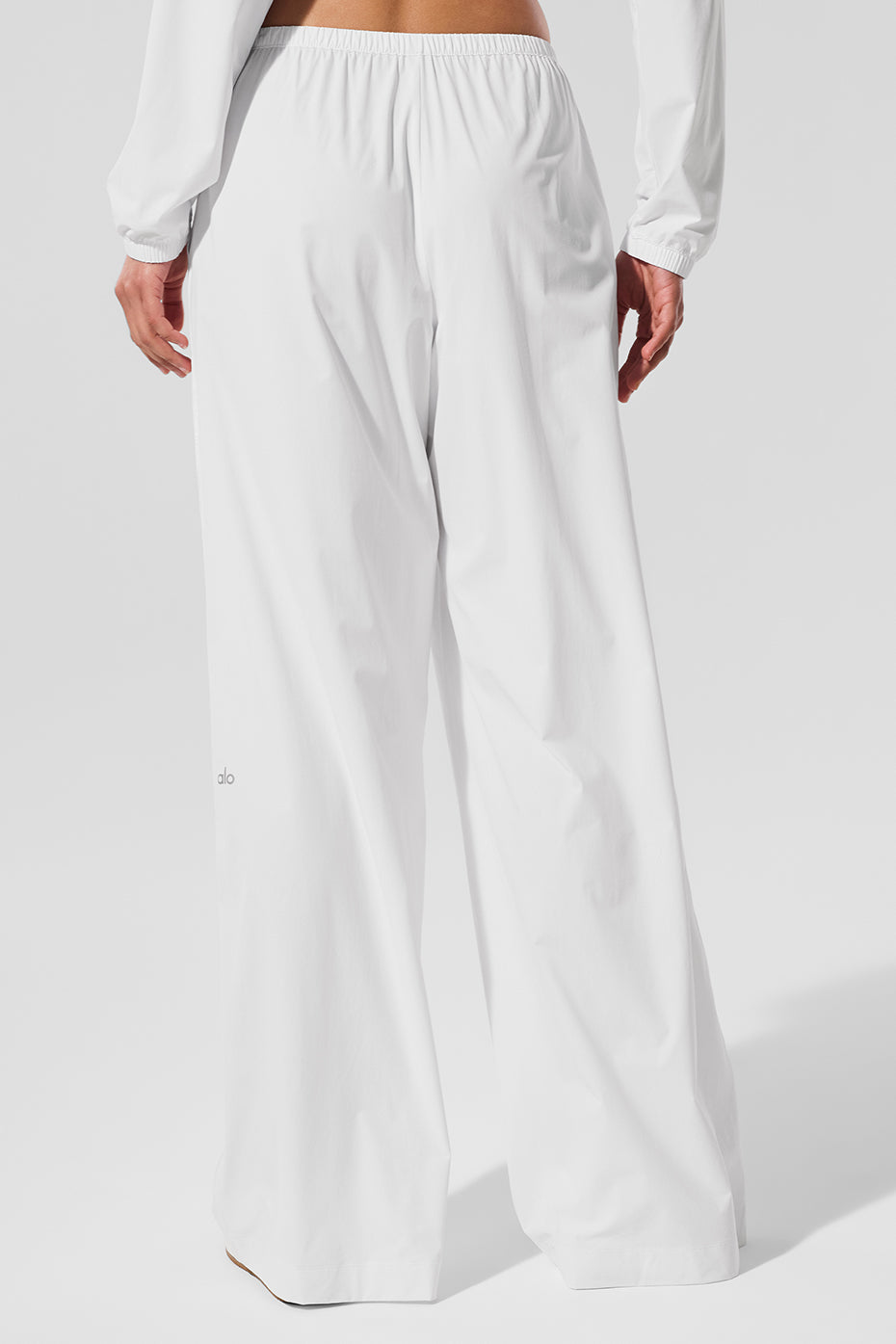 Breezy Wide Leg Pant (Long) - White — photo 4