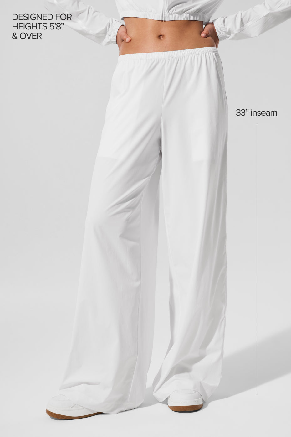Breezy Wide Leg Pant (Long) - White — photo 2