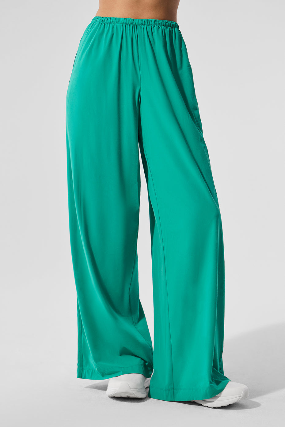 Breezy Wide Leg Pant (Long) - Spruce Green — photo 1