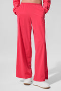 Breezy Wide Leg Pant (Long) - Candy Red — photo 1
