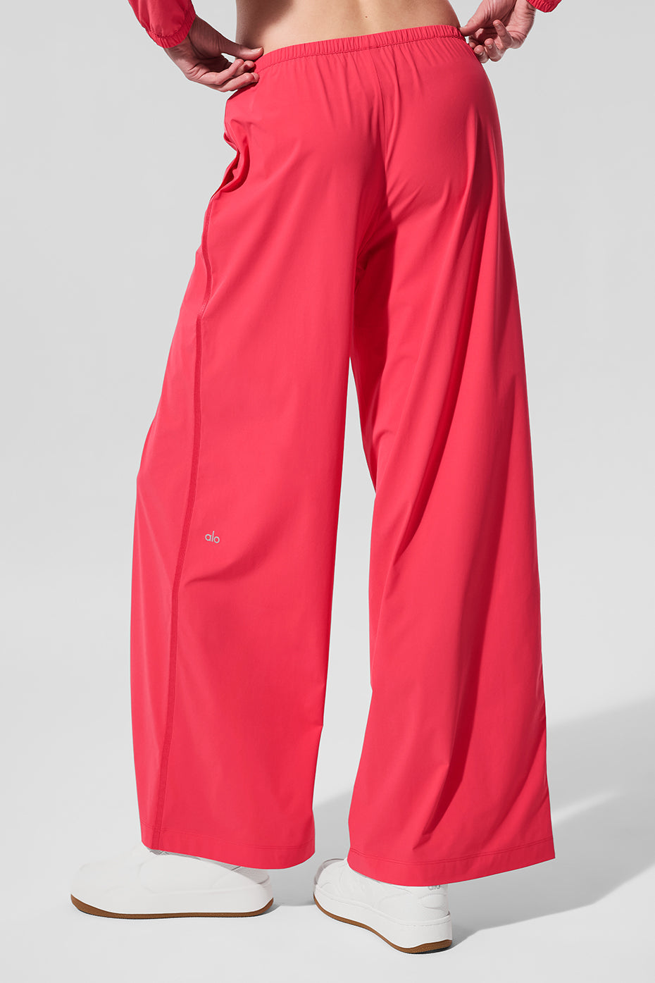 Breezy Wide Leg Pant (Long) - Candy Red — photo 3