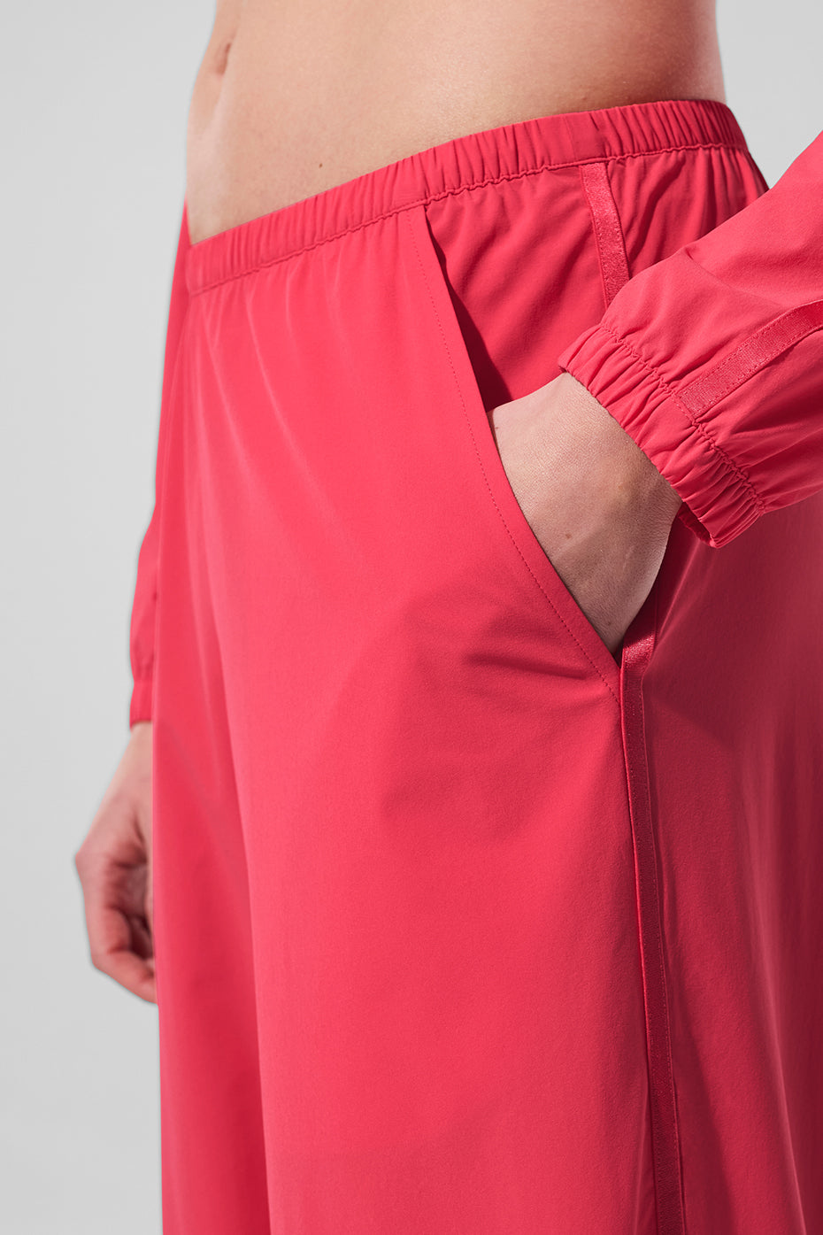 Breezy Wide Leg Pant (Long) - Candy Red — photo 4