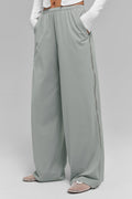 Breezy Wide Leg Pant (Long) - Lunar Grey — photo 3