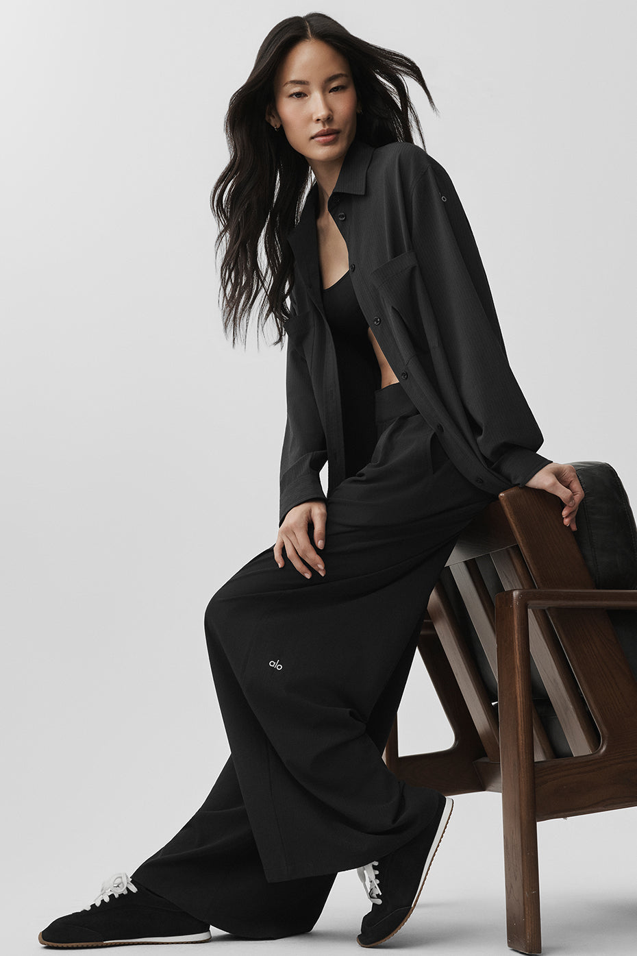 High-Waist Dreamscape Trouser (Regular) - Black — photo 4