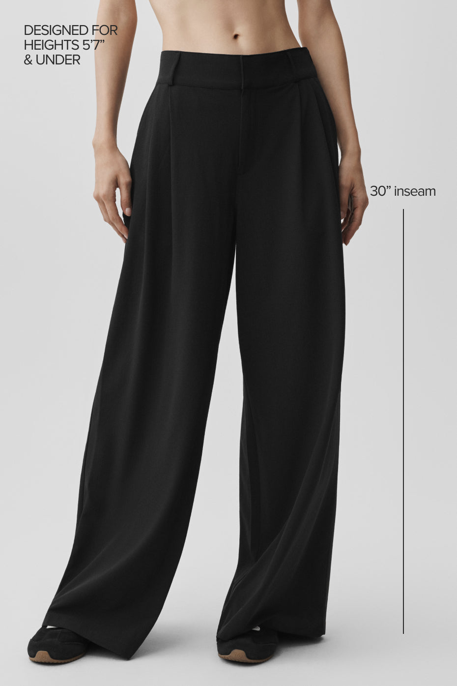 High-Waist Dreamscape Trouser (Regular) - Black — photo 2