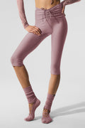 Airlift Mesh High-Waist Divine Capri - Smoky Quartz — photo 1