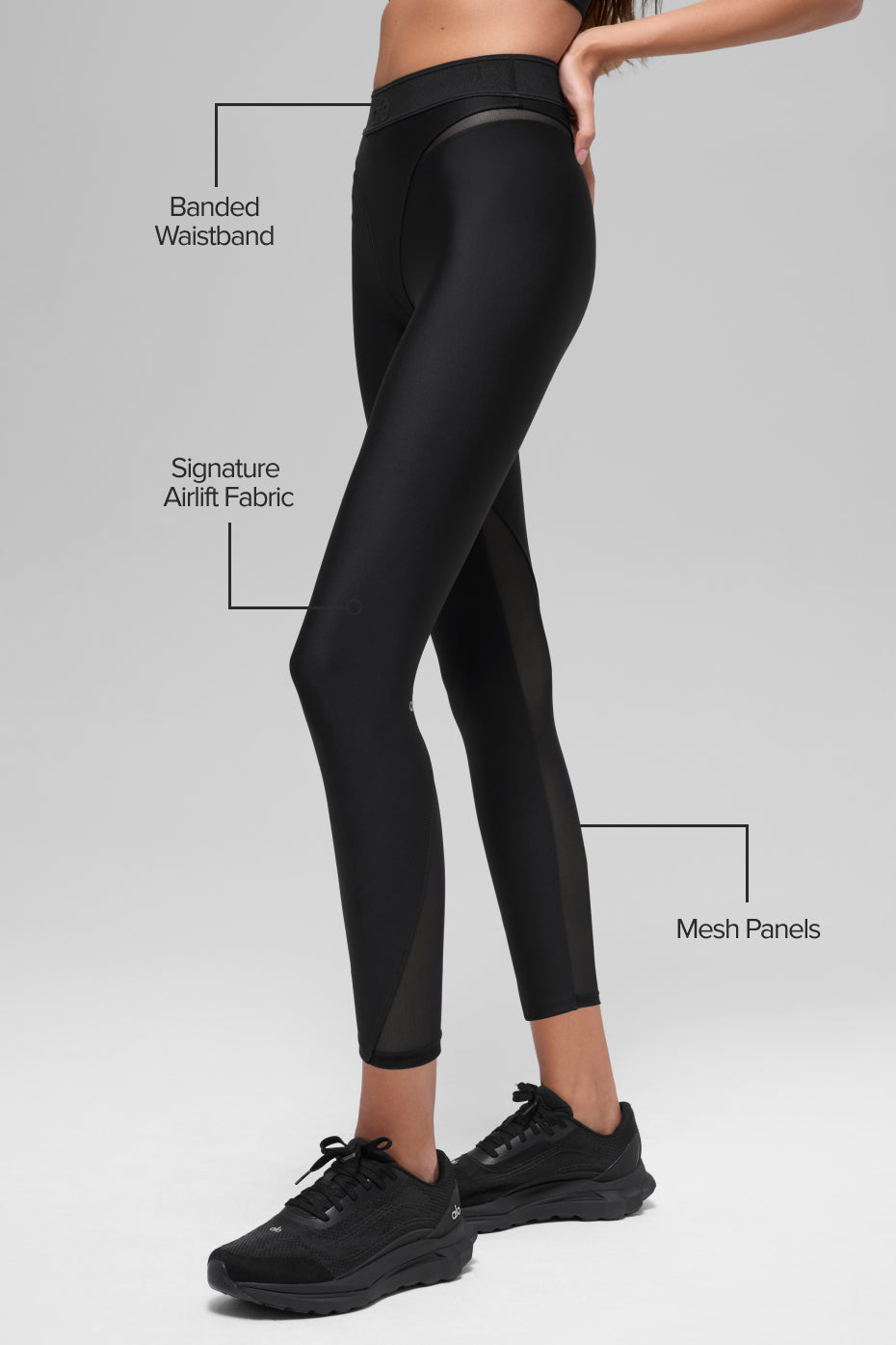 Airlift High-Waist 7/8 Rebel Legging - Black — photo 2