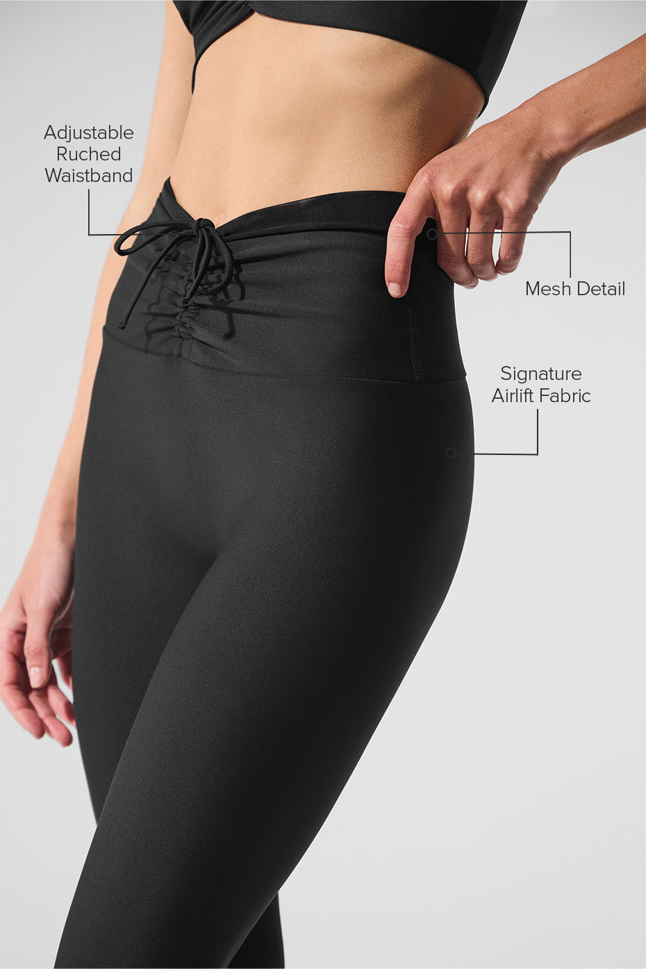 Airlift Mesh High-Waist Divine Legging - Black — photo 2