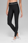 Airlift High-Waist Alignment Legging - Black/White — photo 3