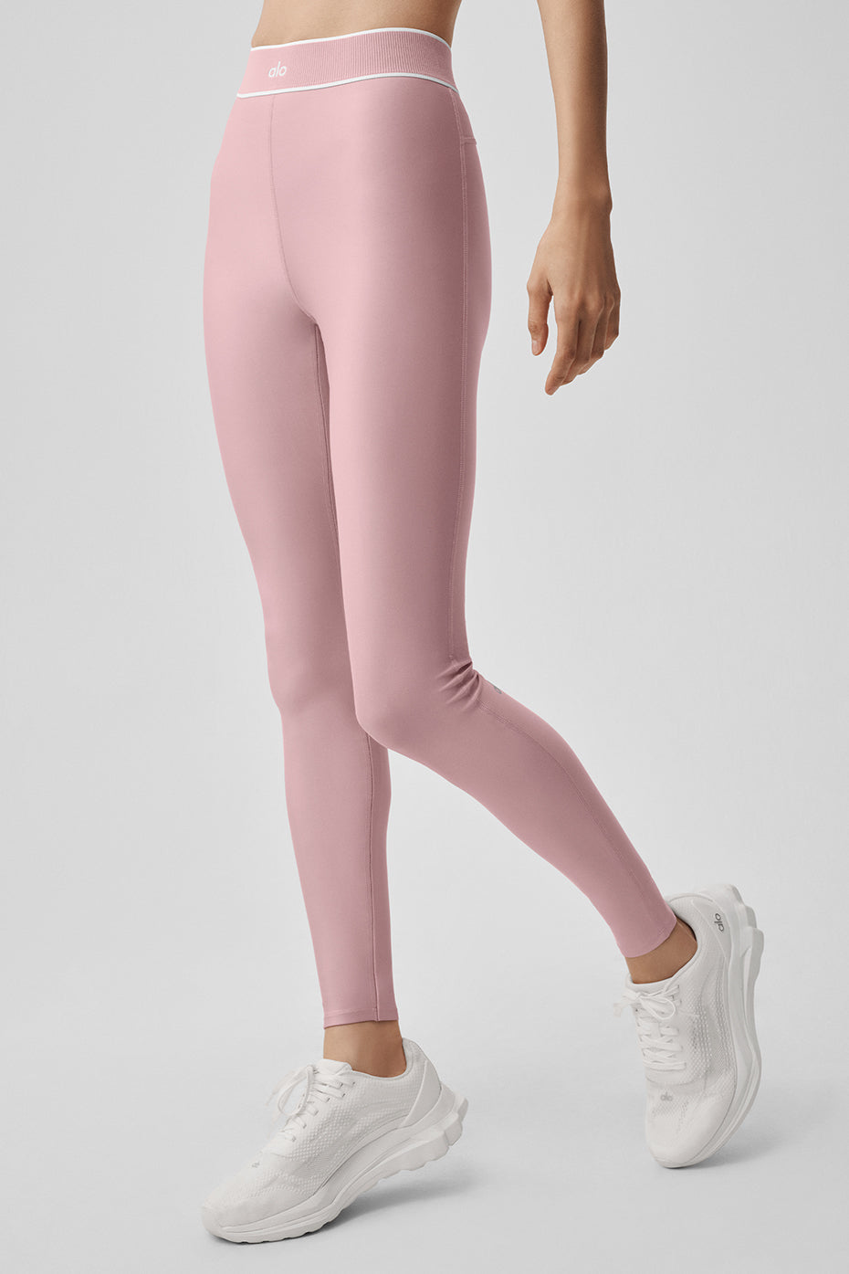 Airlift High-Waist Alignment Legging - Vintage Pink/White — photo 4