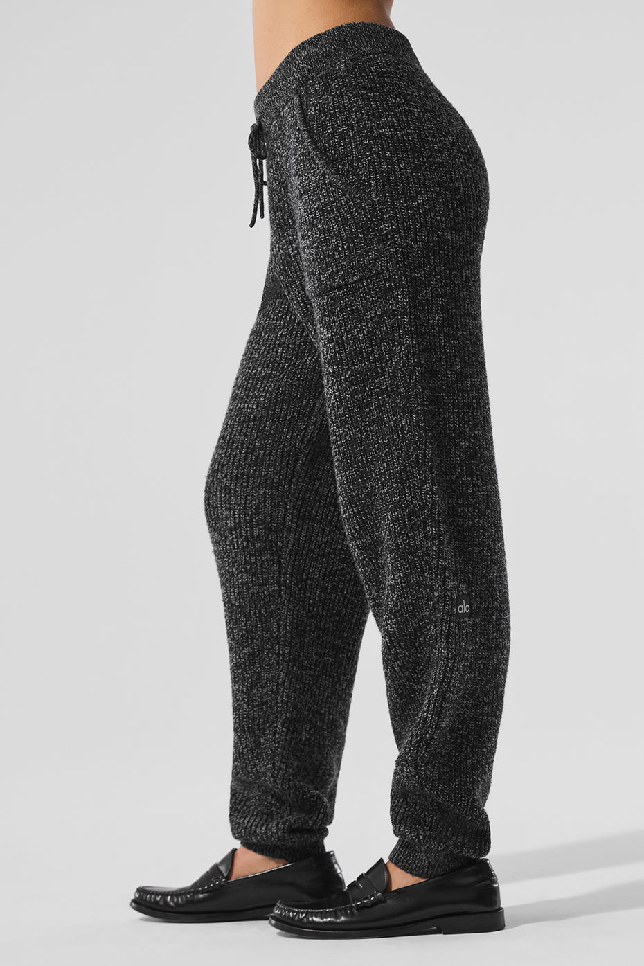 Marl Sweater Pant - Black Marl — photo 3