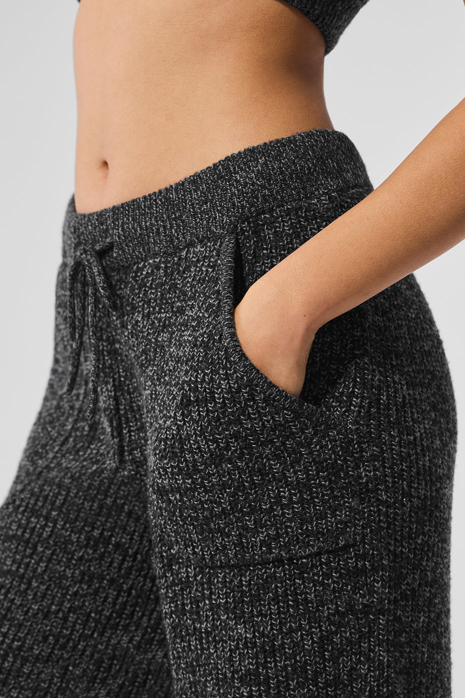 Marl Sweater Pant - Black Marl — photo 4