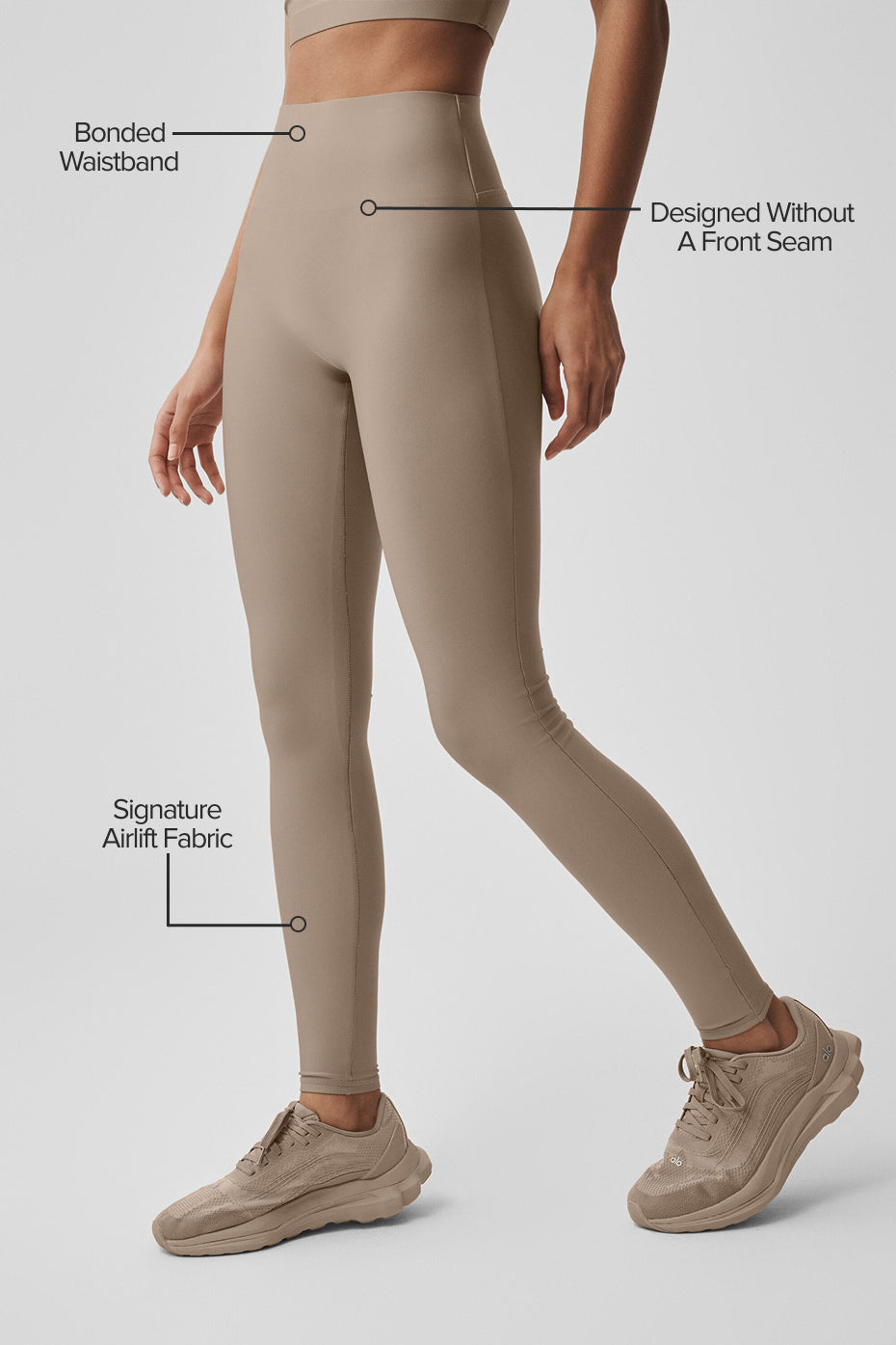 Airlift High-Waist Sleek Legging - Gravel — photo 2