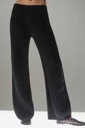 Winter Magic Cashmere Wide Leg Pant - Black — photo 1