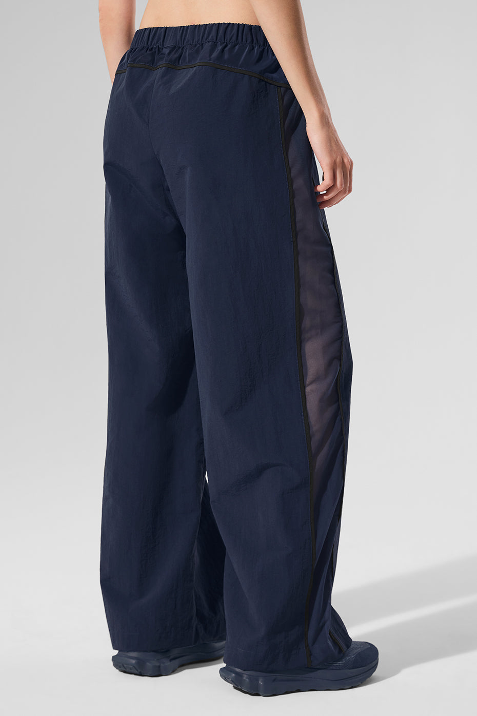 High-Waist Origin Wide Leg Track Pant - Navy/Black — photo 3