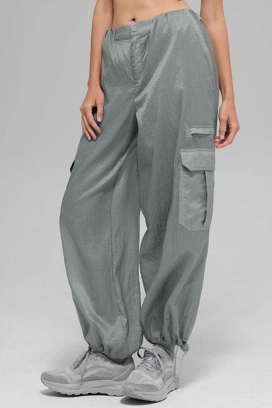 Sheer Game Time Wide Leg Jogger - Lunar Grey — photo 4