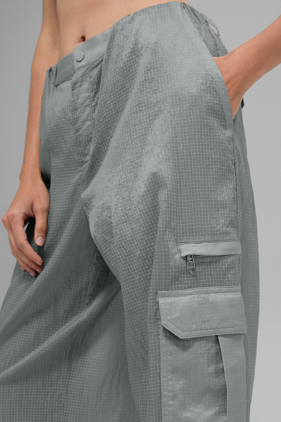 Sheer Game Time Wide Leg Jogger - Lunar Grey — photo 2