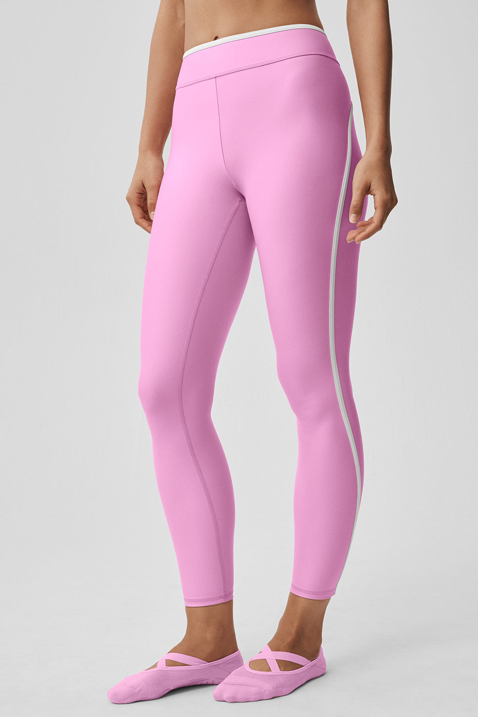 Airlift High Waist Charger 7/8 Legging - Candy Heart Pink/White — photo 1
