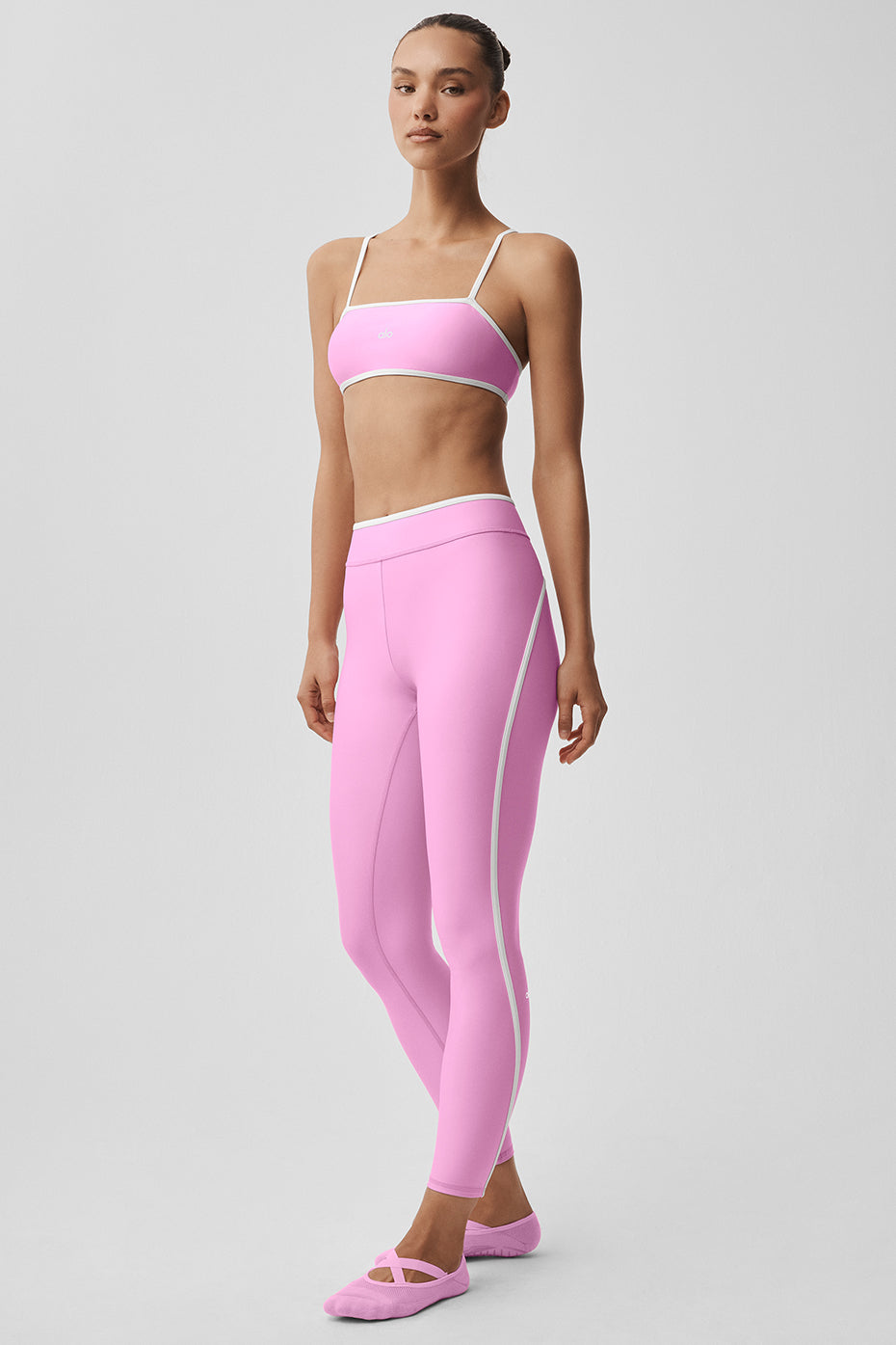 Airlift High Waist Charger 7/8 Legging - Candy Heart Pink/White — photo 5