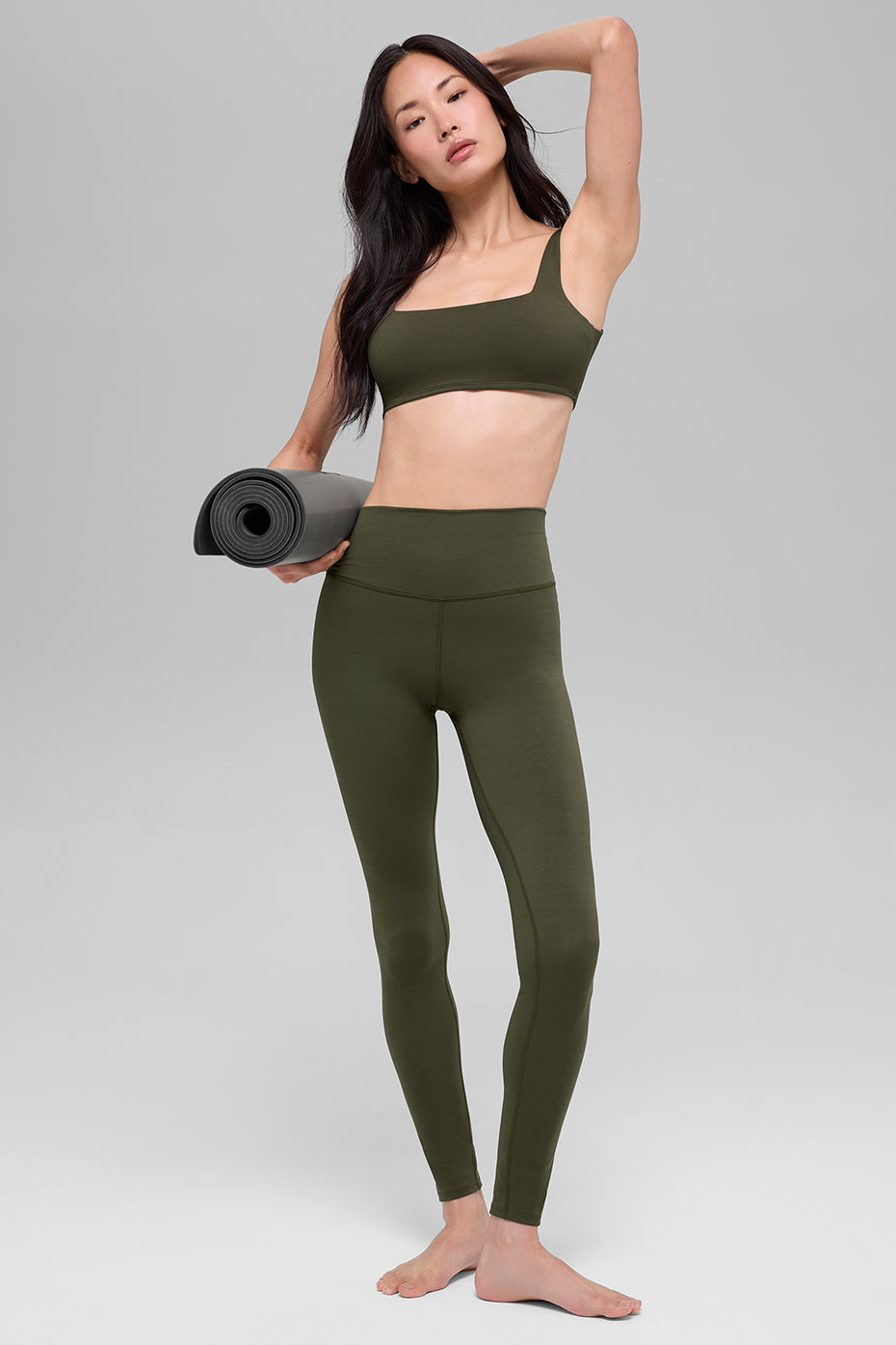 ALO Softsculpt High-Waist Legging - Green Olive — photo 4