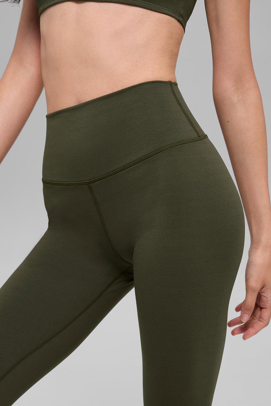 ALO Softsculpt High-Waist Legging - Green Olive — photo 3