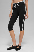 Airbrush High-Waist Race Pace Capri - Black/White — photo 1