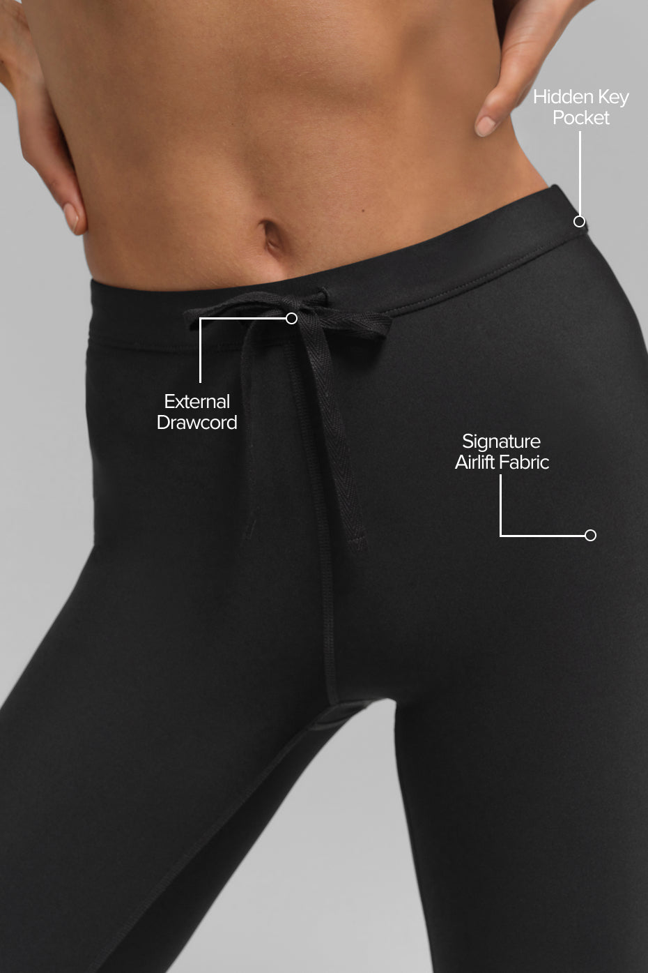 Airlift High-Waist Light Speed Legging - Black — photo 2
