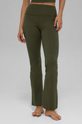 ALO Softsculpt High-Waist 7/8 Bootcut Legging - Green Olive — photo 1