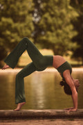 ALO Softsculpt High-Waist Bootcut Legging - Green Olive — photo 1