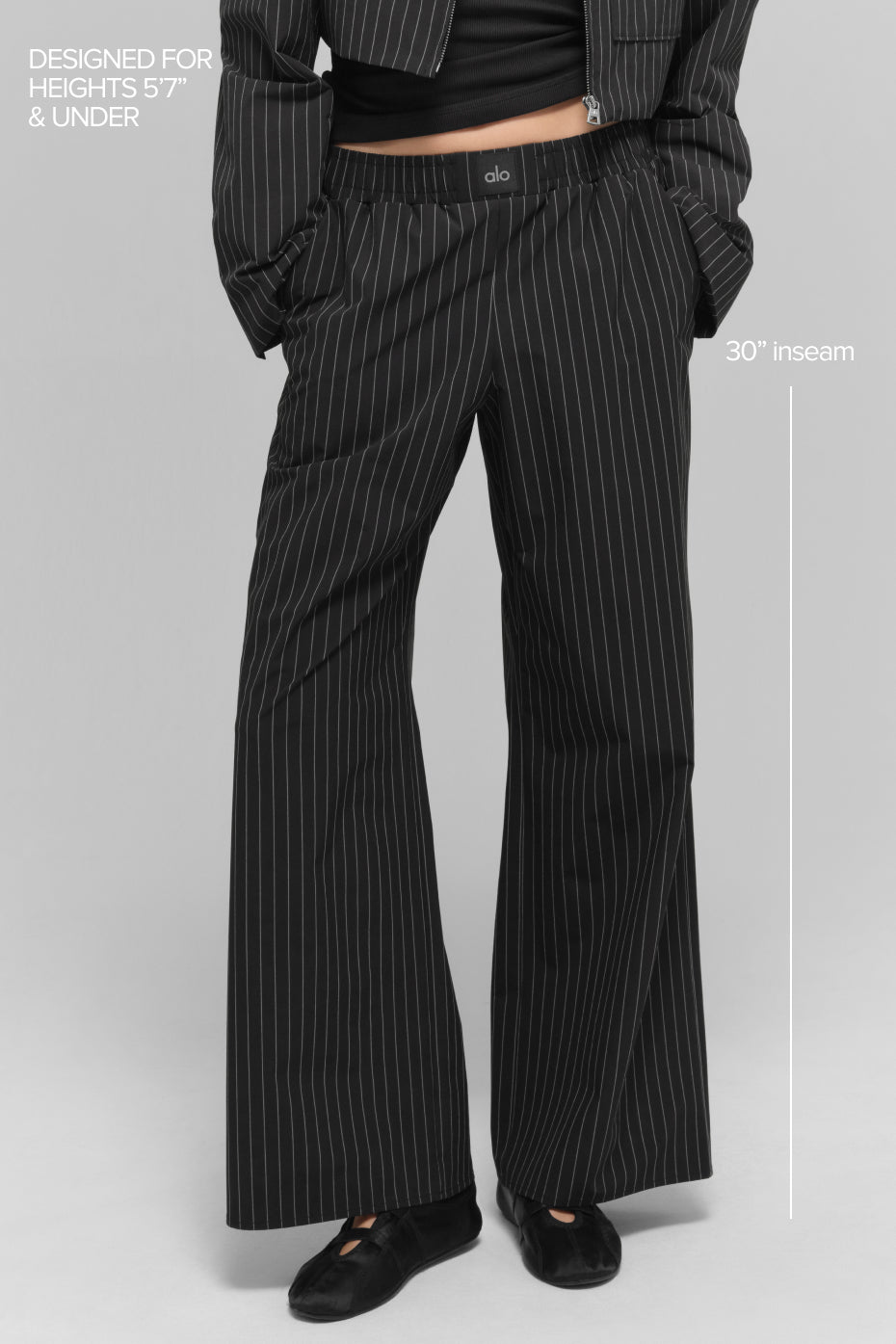 Pinstripe Daylight Boxer Pant (Regular) - Black/Titanium — photo 2