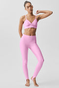Airlift High-Waist Love Language Stirrup Legging - Candy Heart Pink — photo 1