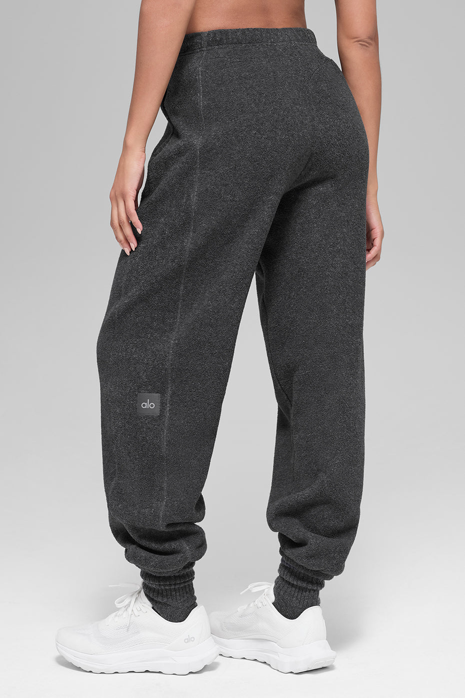 Polar Fleece High-Waist Retreat Jogger - Dark Heather Grey — photo 3