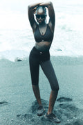 Airlift High-Waist Line Up Capri - Black — photo 1