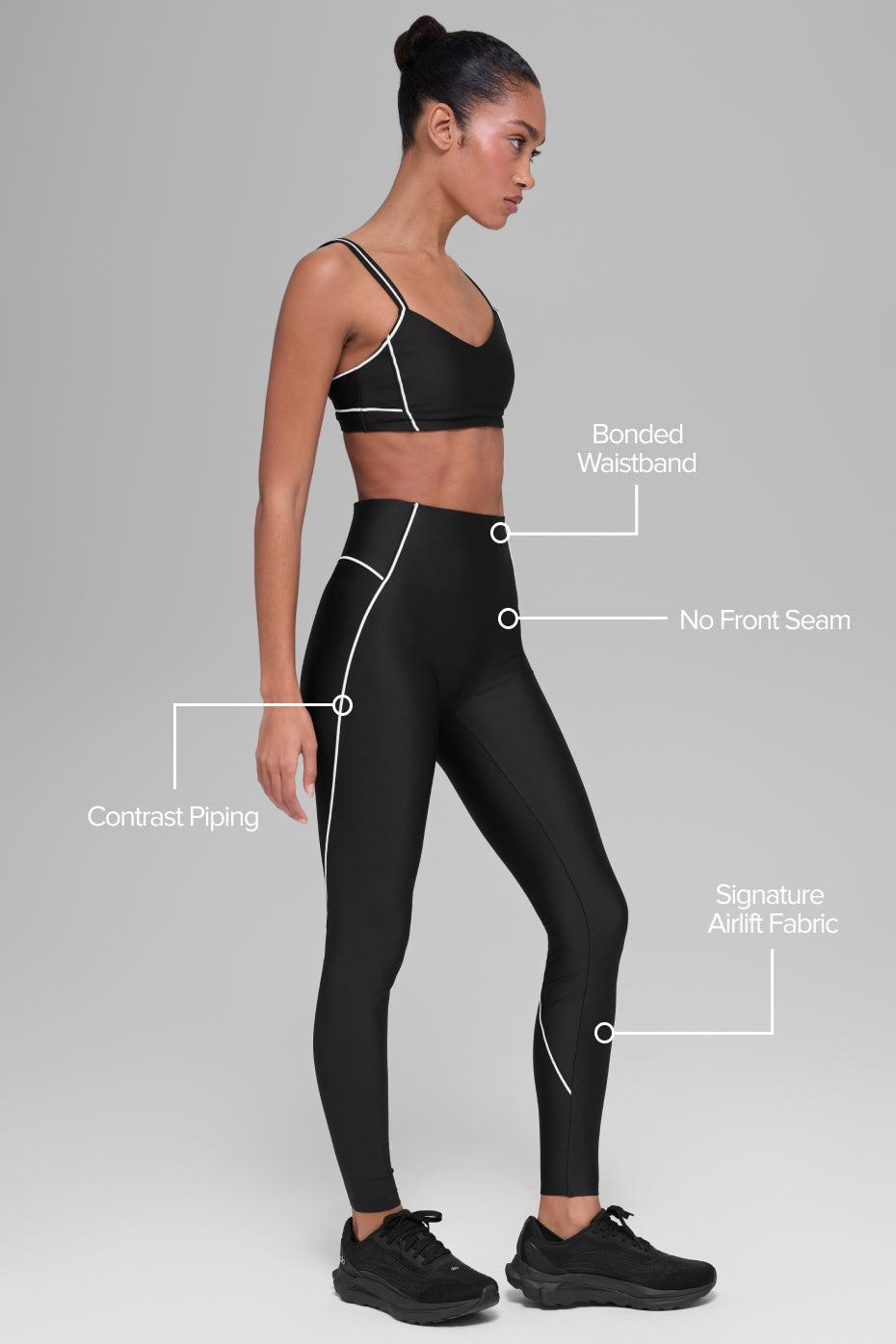 Airlift High-Waist Haven Legging - Black/White — photo 2
