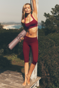 ALO Softsculpt Low-Rise Foldover Capri - Summer Romance Red — photo 1