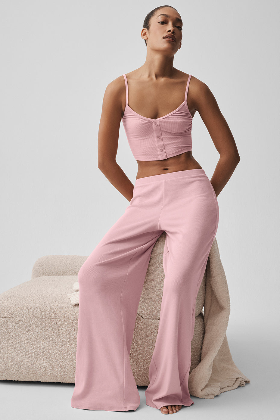 Mid-Rise Dreamlight Straight Pant - Vintage Pink — photo 3