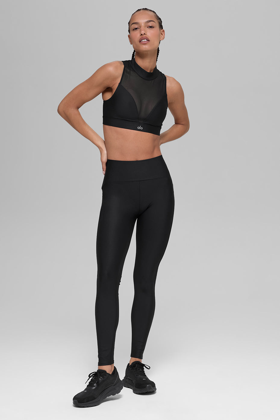 Airlift High-Waist Mesh Infatuation Legging - Black — photo 5