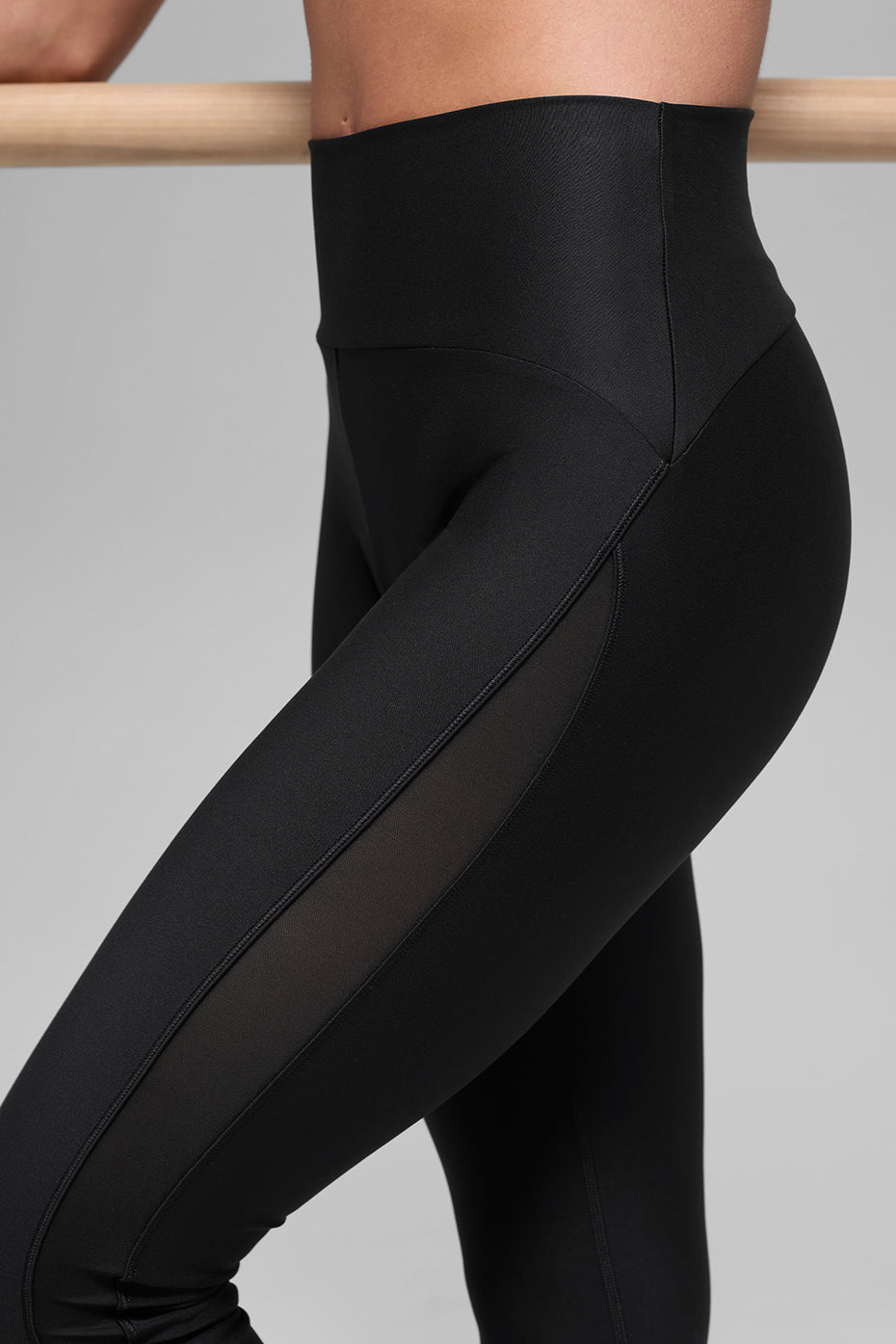 Airlift High-Waist Mesh Infatuation Legging - Black — photo 3