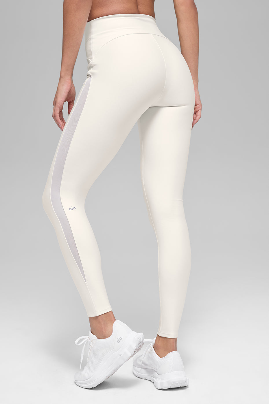 Airlift High-Waist Mesh Infatuation Legging - Ivory — photo 3