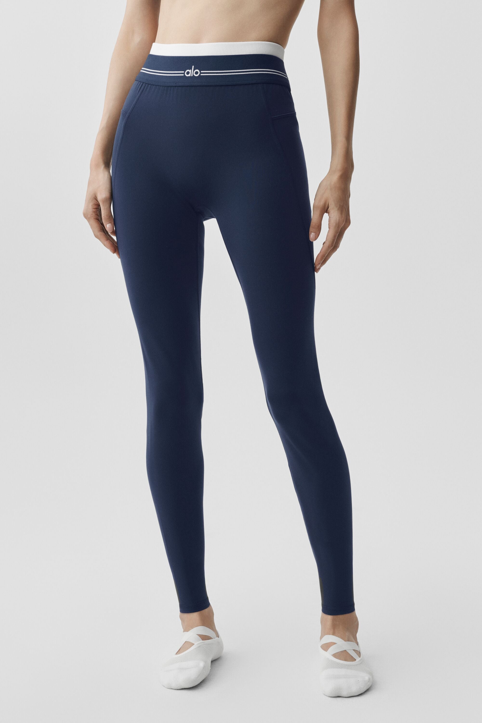 Airbrush High-Waist 7/8 Better Together Legging - Navy/White — photo 3