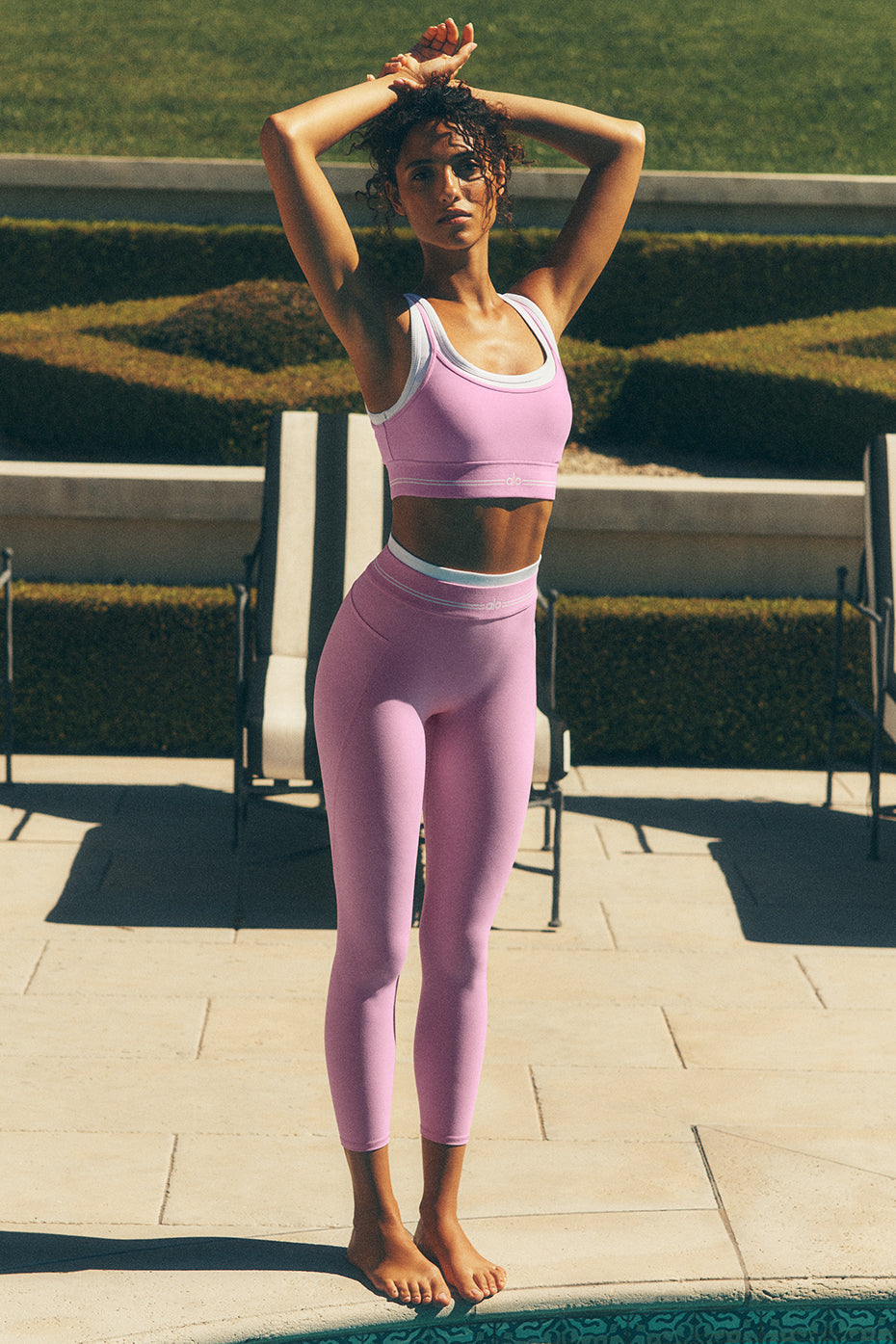 Airbrush High-Waist 7/8 Better Together Legging - Candy Heart Pink/White — photo 1