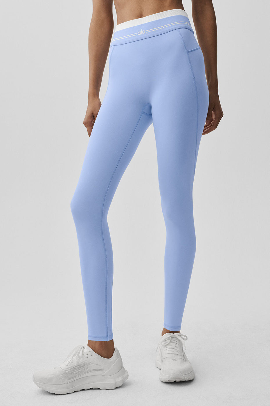 Airbrush High-Waist 7/8 Better Together Legging - Light Provence Blue/White — photo 1