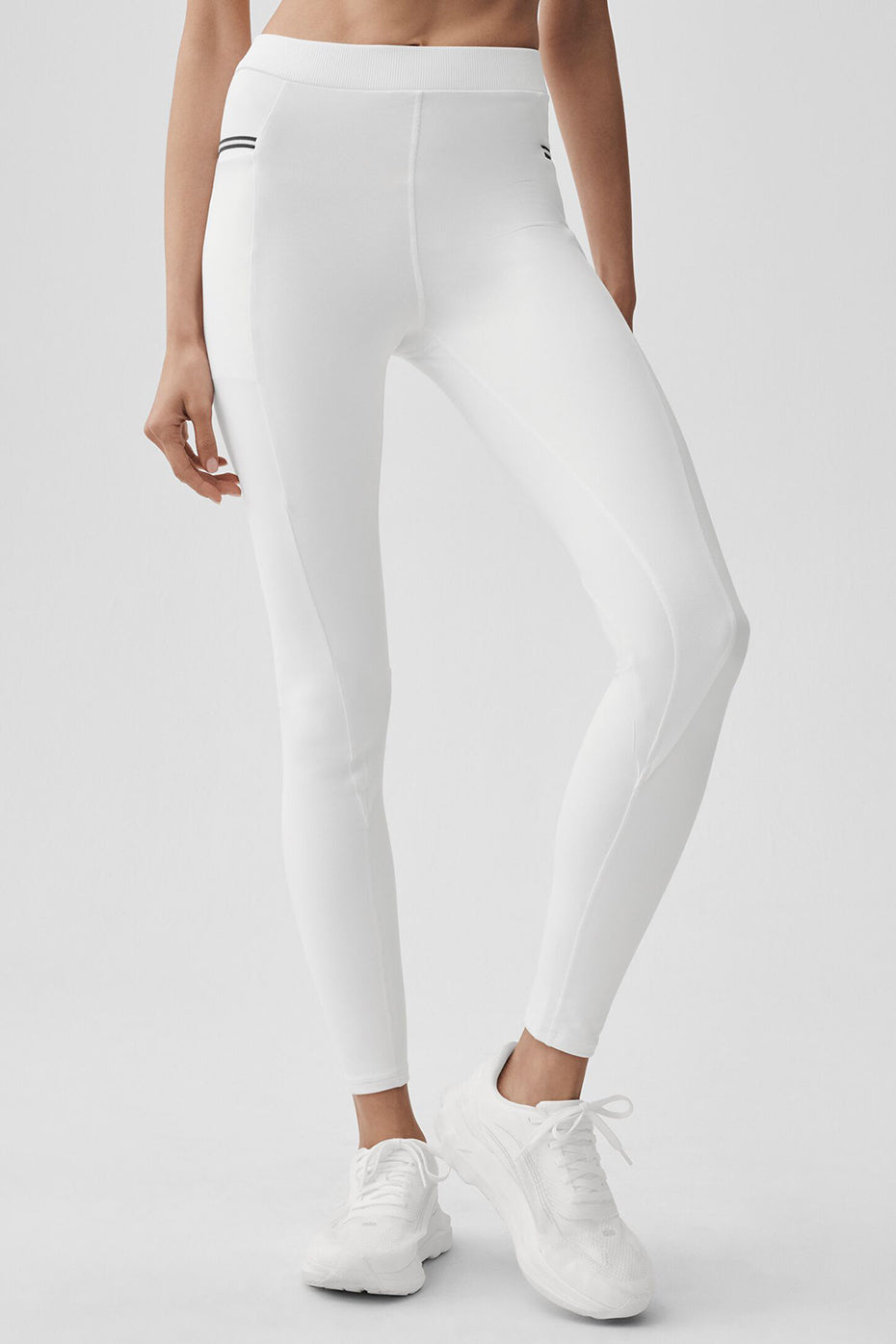 Airbrush High-Waist Fast Track Legging - White/Black — photo 1