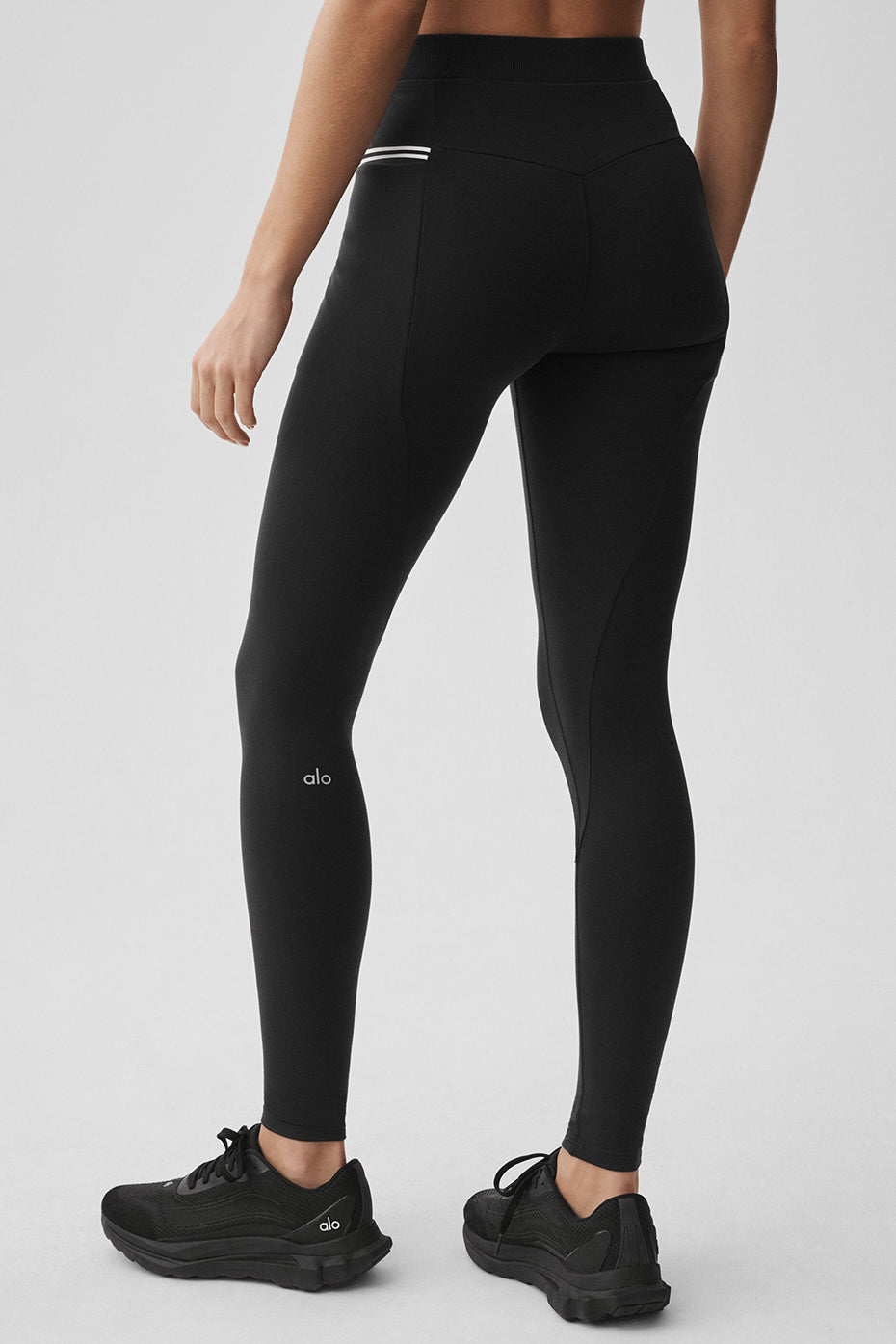 Airbrush High-Waist Fast Track Legging - Black/White — photo 4