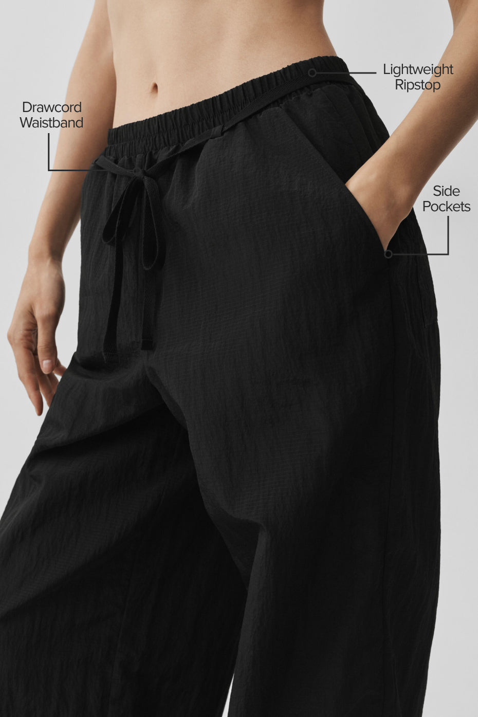 Ripstop Electric Straight Leg Pant - Black — photo 2