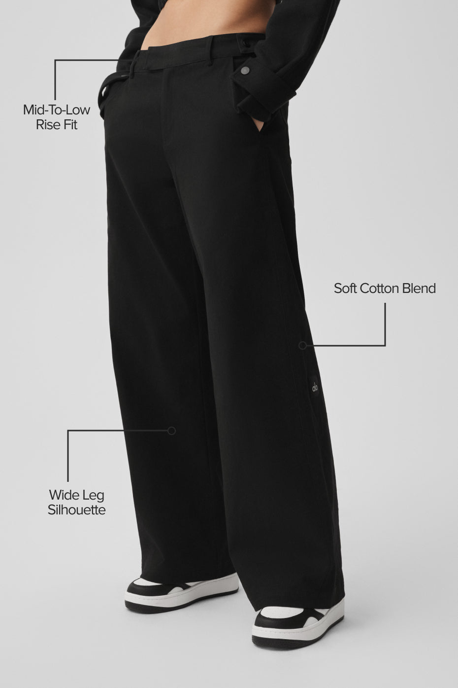 High Road Straight Leg Pant - Black — photo 2